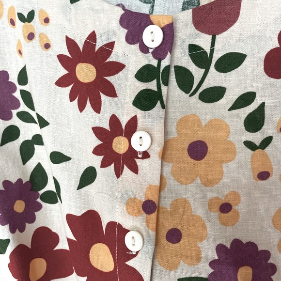 🌻 Modcloth x Princess Highway Floral Tie-Front Blouse 🌻 US 6 • AU 10 🌻 - Picture 3 of 4